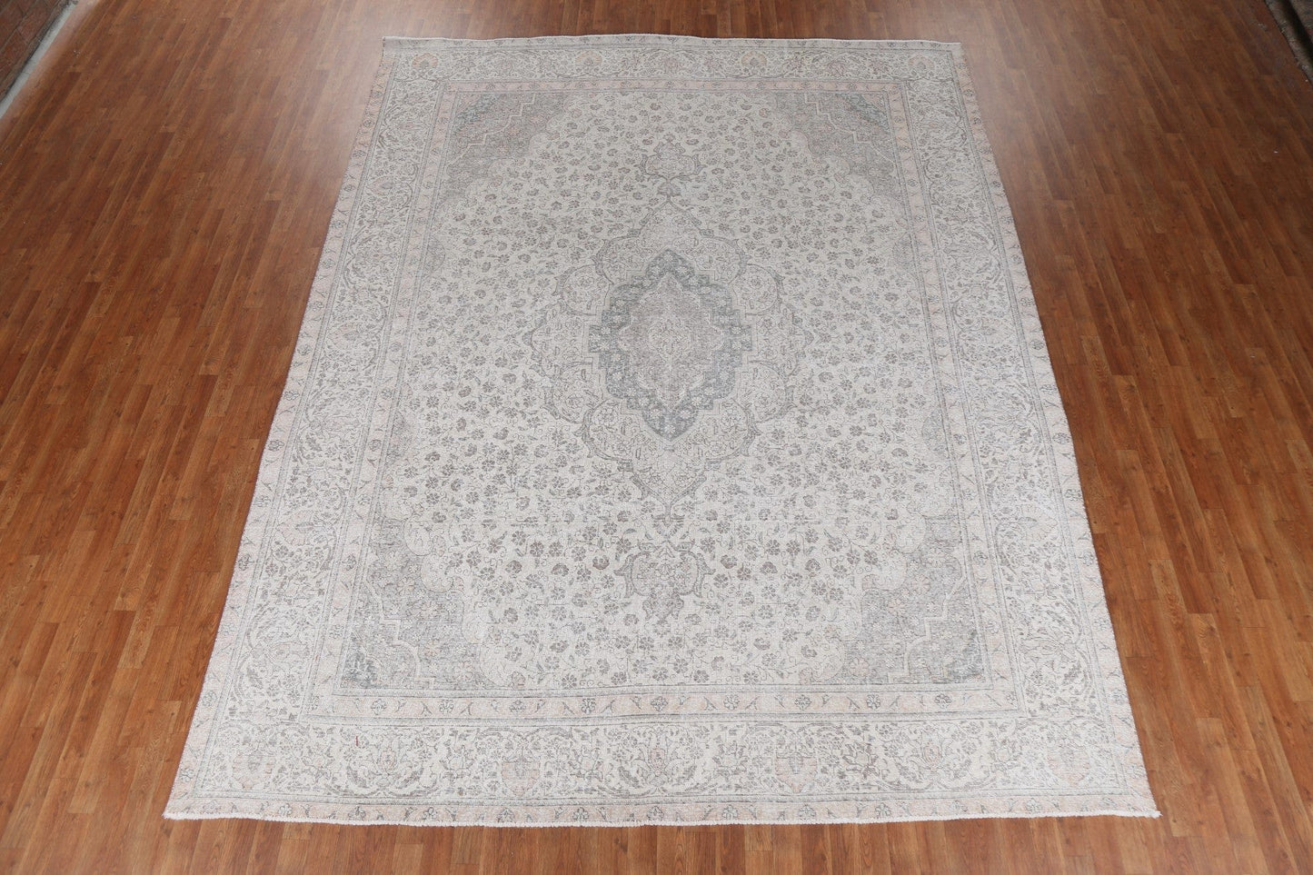 Distressed Wool Tabriz Persian Area Rug 10x13