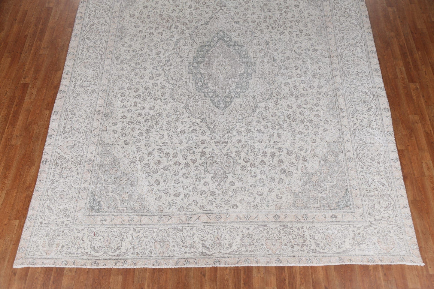 Distressed Wool Tabriz Persian Area Rug 10x13