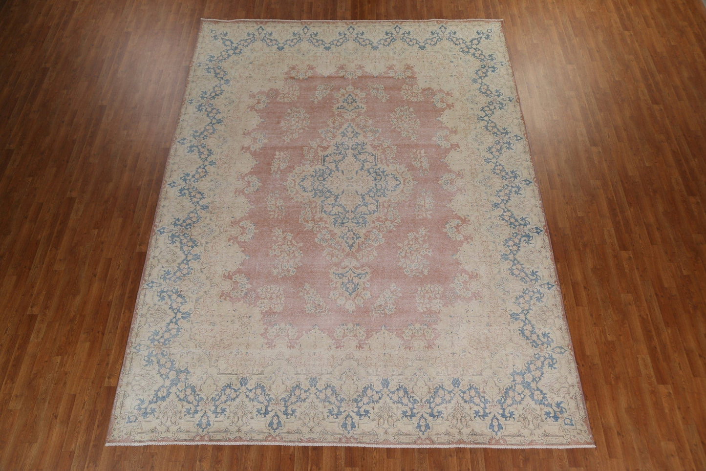 Vintage Wool Kerman Persian Area Rug 10x13