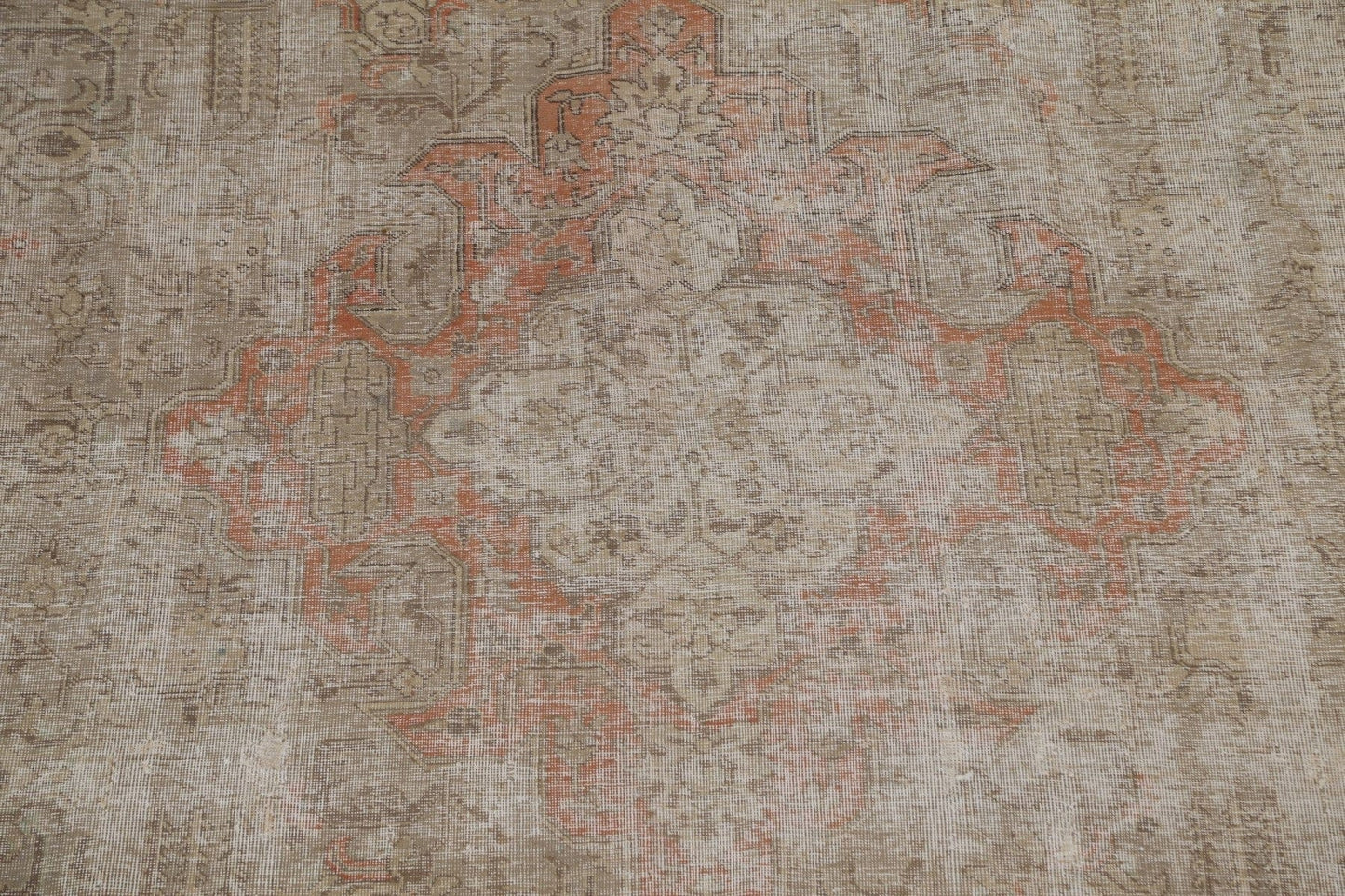 Antique Distressed Tabriz Persian Area Rug 9x13