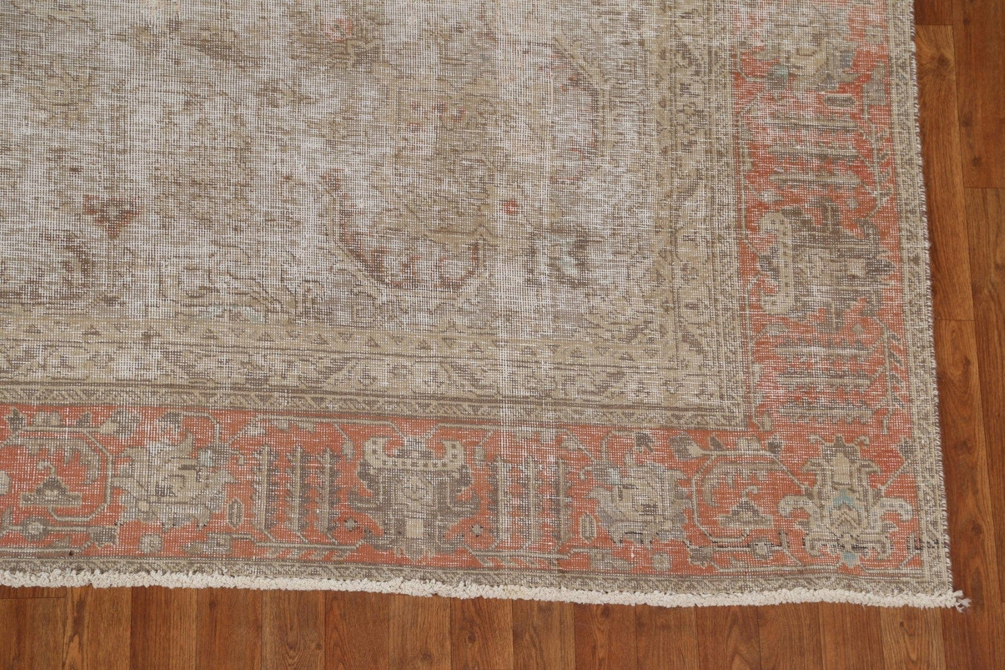 Antique Distressed Tabriz Persian Area Rug 9x13