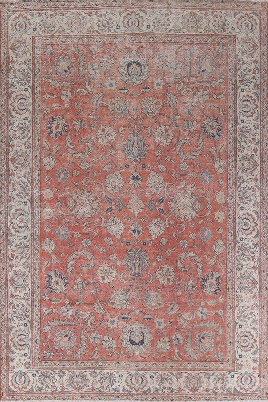 All-Over Floral Tabriz Persian Area Rug 9x12