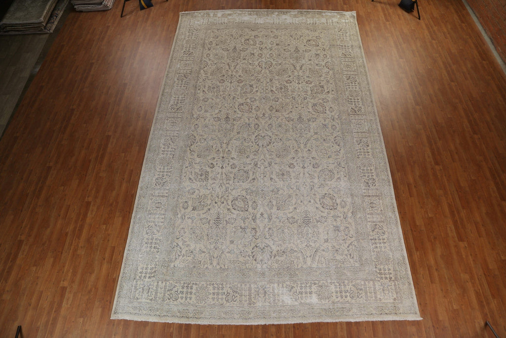 All-Over Floral Tabriz Large Persian Rug 10x17