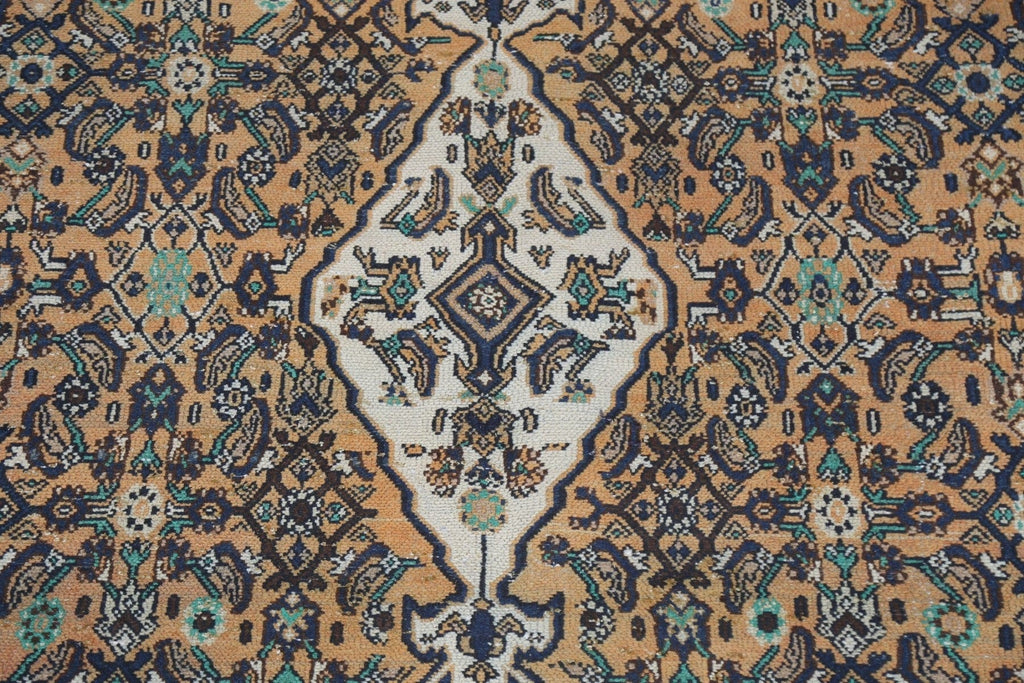 Geometric Wool Hamedan Persian Area Rug 9x11