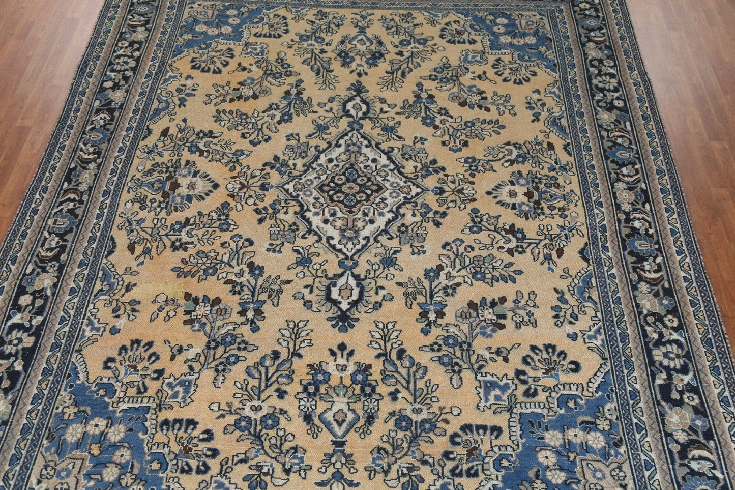 Vintage Wool Hamedan Persian Area Rug 10x13