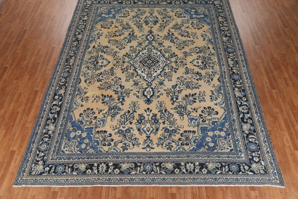 Vintage Wool Hamedan Persian Area Rug 10x13