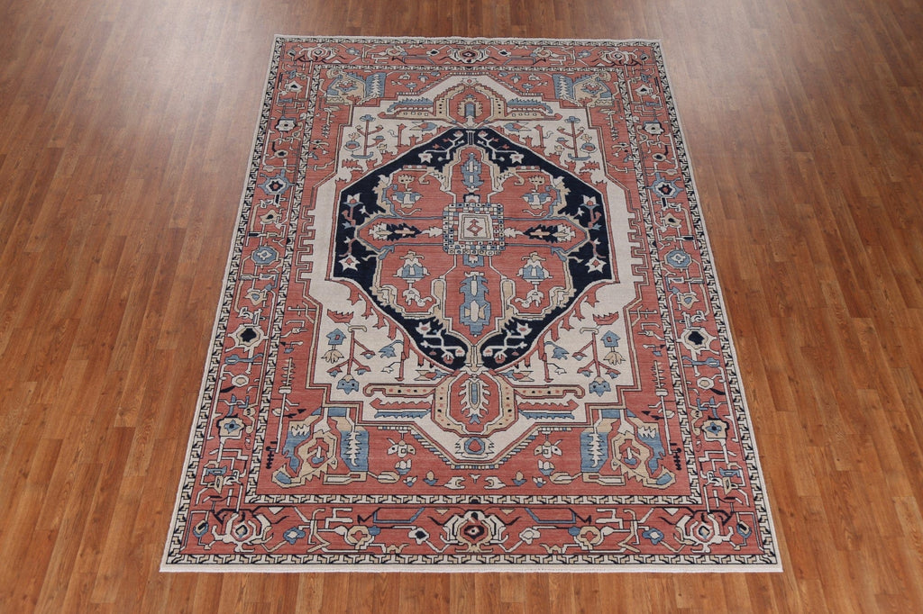 Ivory Heriz Serapi Oriental Area Rug 7x10