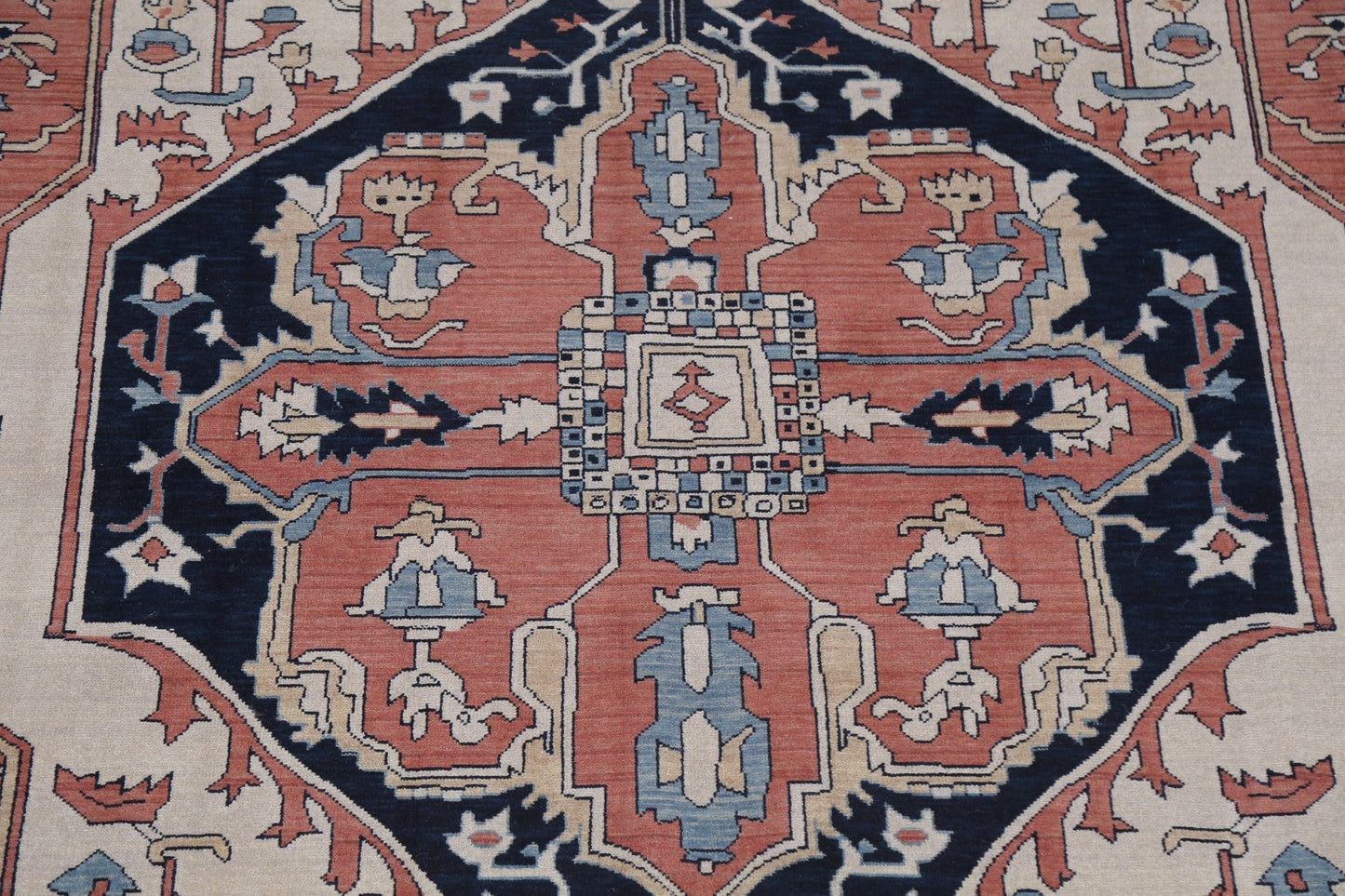 Ivory Heriz Serapi Oriental Area Rug 7x10