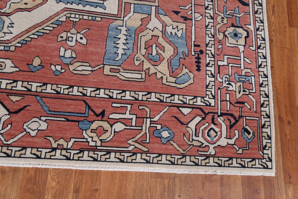 Ivory Heriz Serapi Oriental Area Rug 7x10