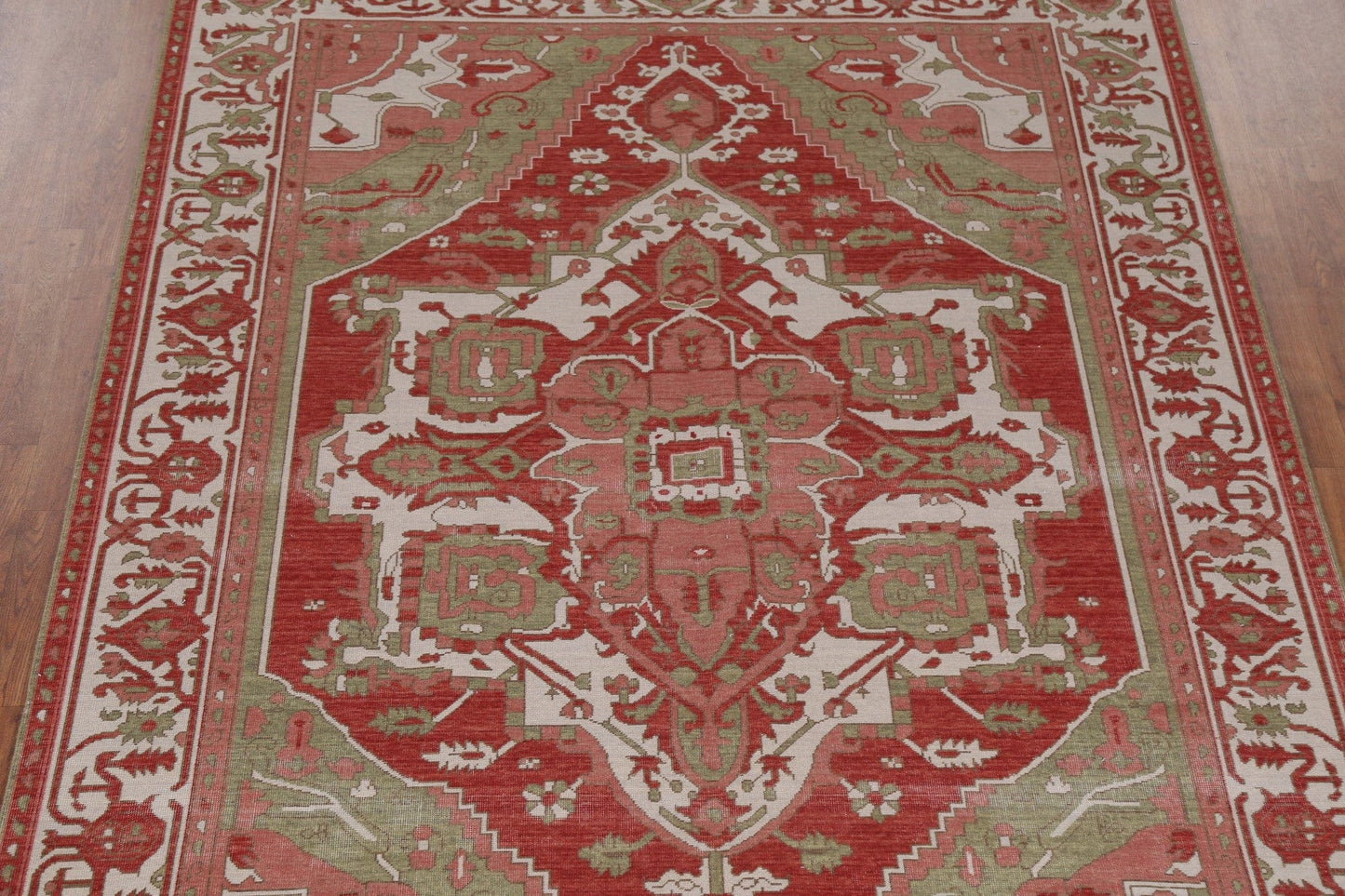 Red/ Ivory Heriz Serapi Oriental Area Rug 7x10