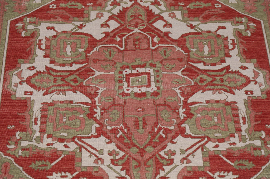 Red/ Ivory Heriz Serapi Oriental Area Rug 7x10