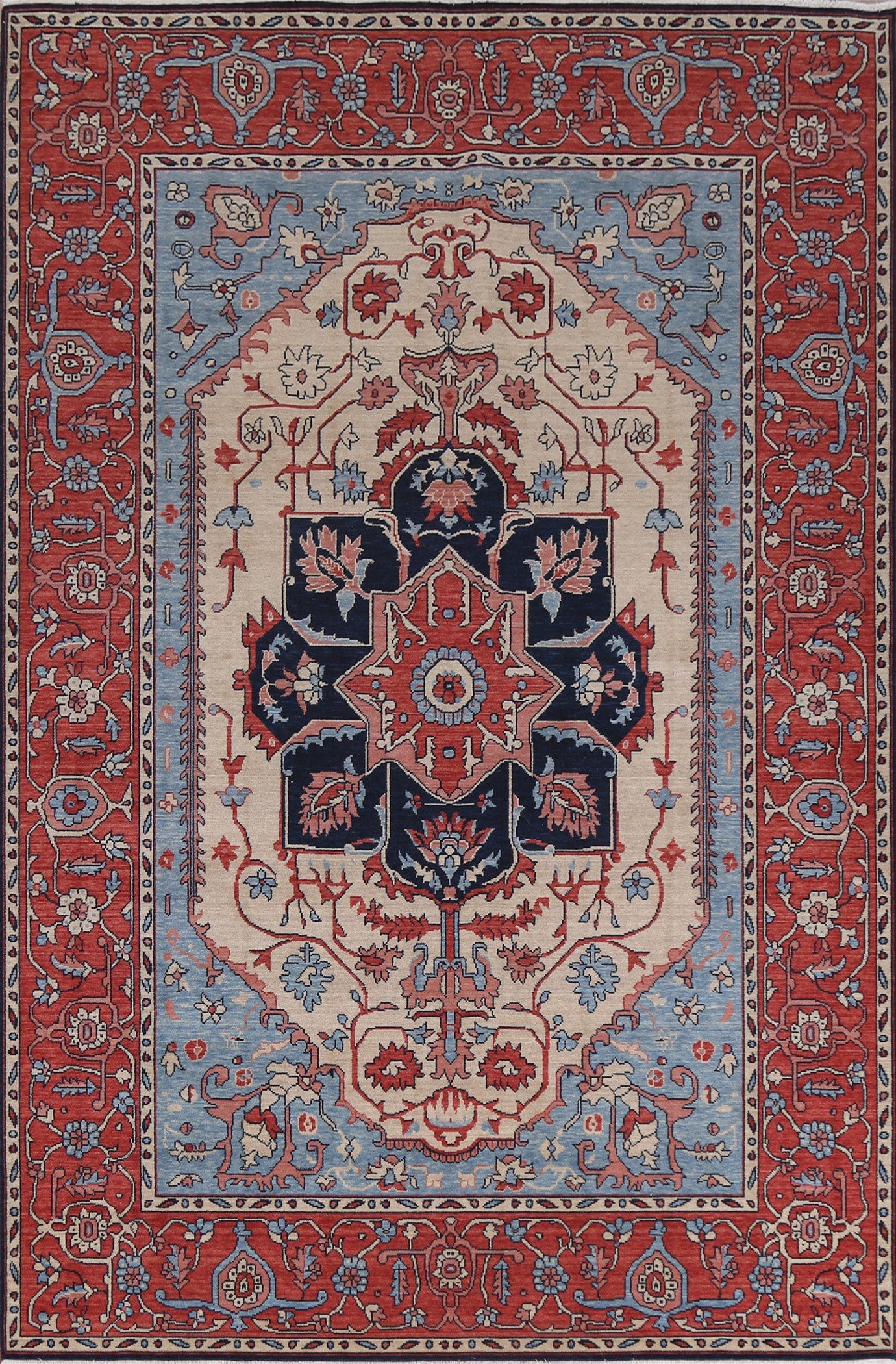 Wool Heriz Serapi Oriental Area Rug 7x10