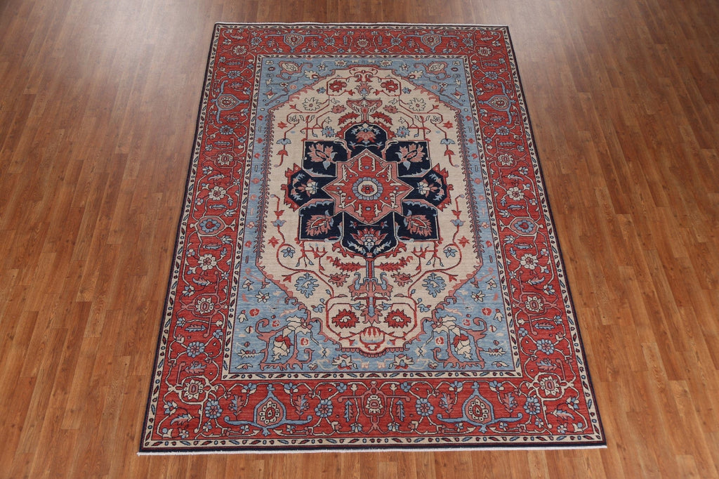 Geometric Heriz Serapi Oriental Area Rug 7x10