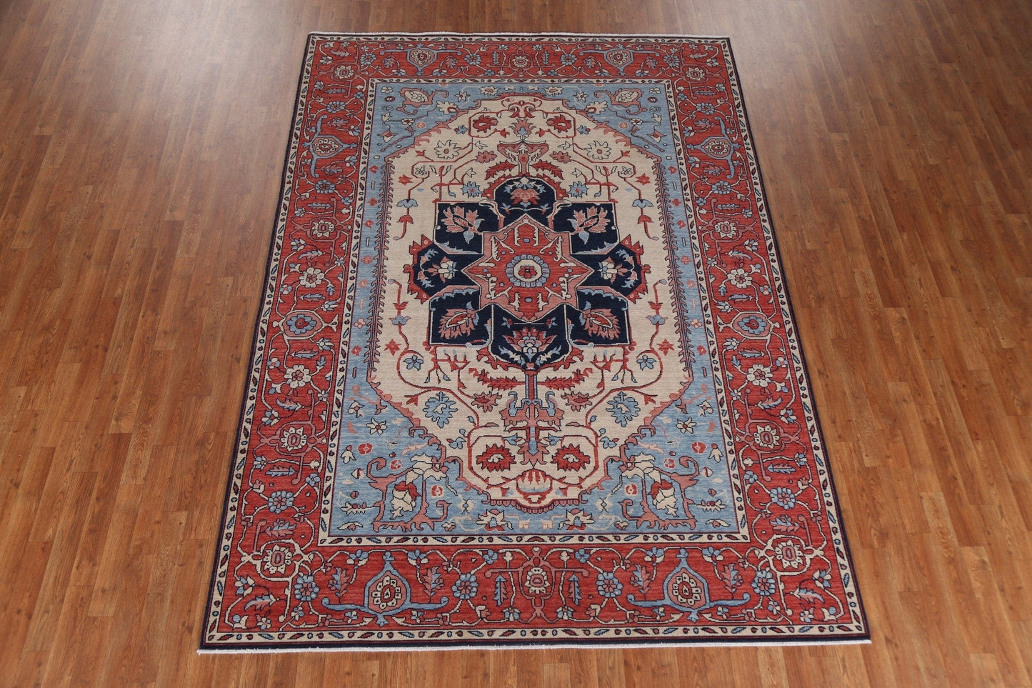 Geometric Heriz Serapi Oriental Area Rug 7x10