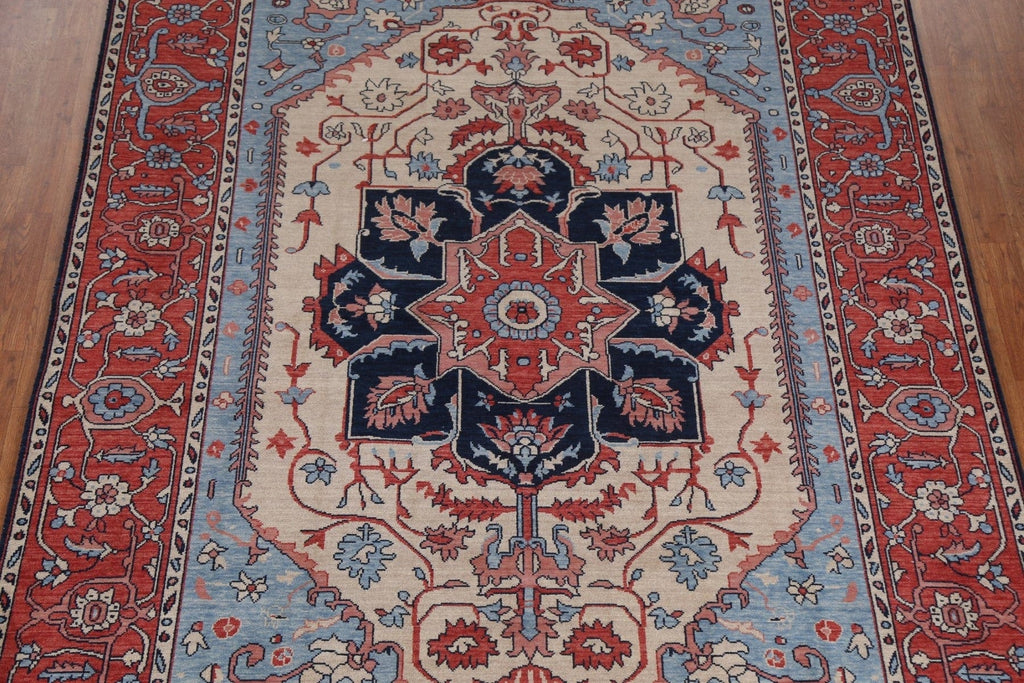 Geometric Heriz Serapi Oriental Area Rug 7x10