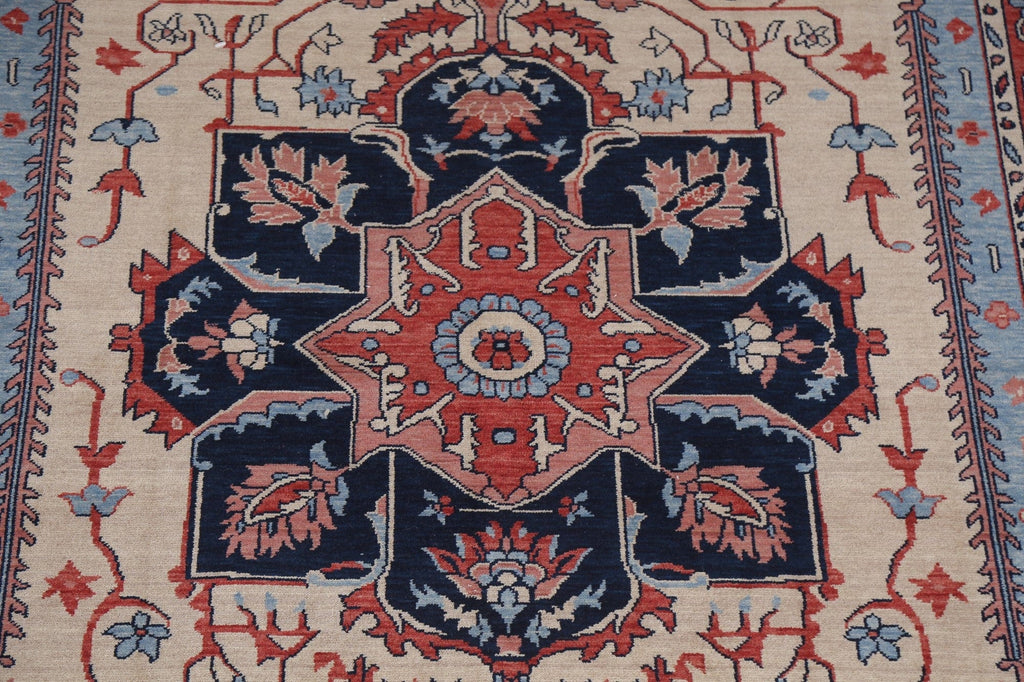 Geometric Heriz Serapi Oriental Area Rug 7x10