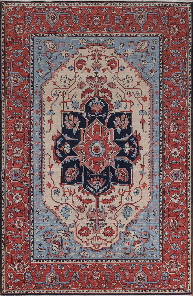 Geometric Heriz Serapi Oriental Area Rug 7x10