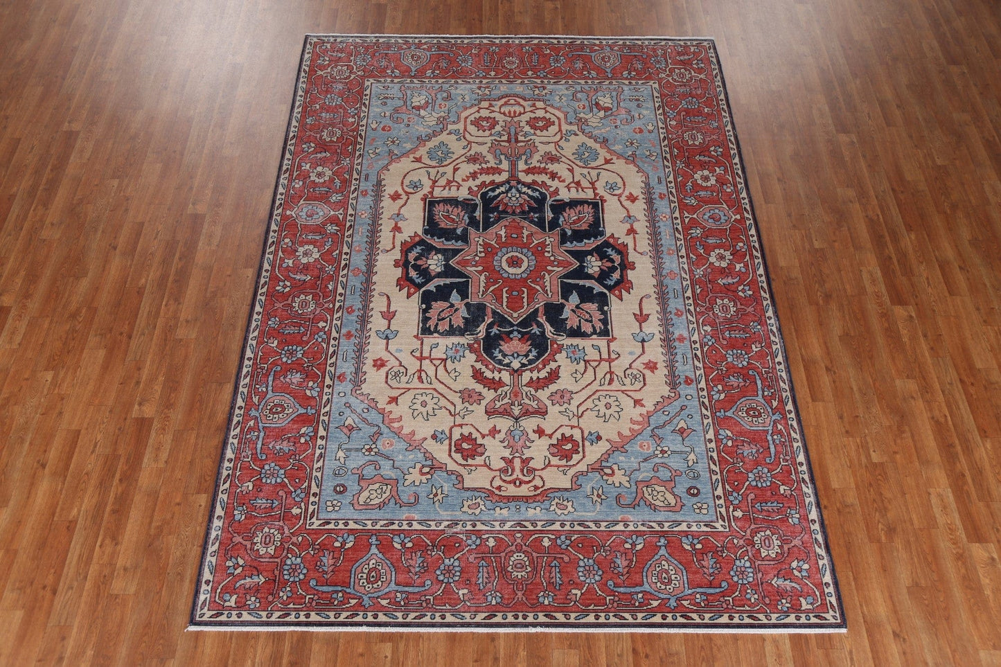 Geometric Heriz Serapi Oriental Area Rug 7x10