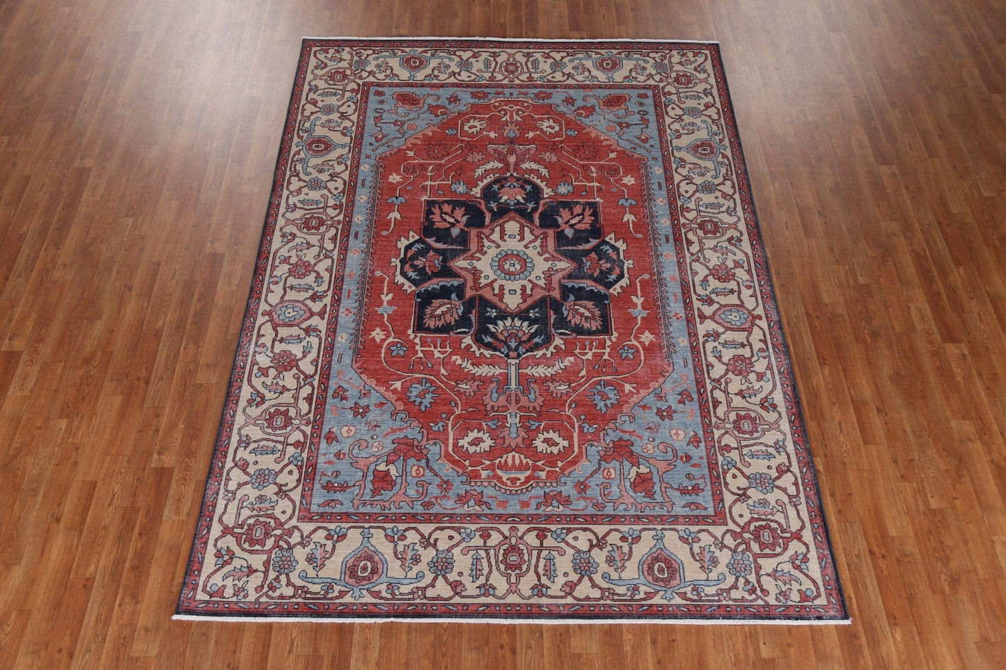 Geometric Heriz Serapi Oriental Area Rug 7x10