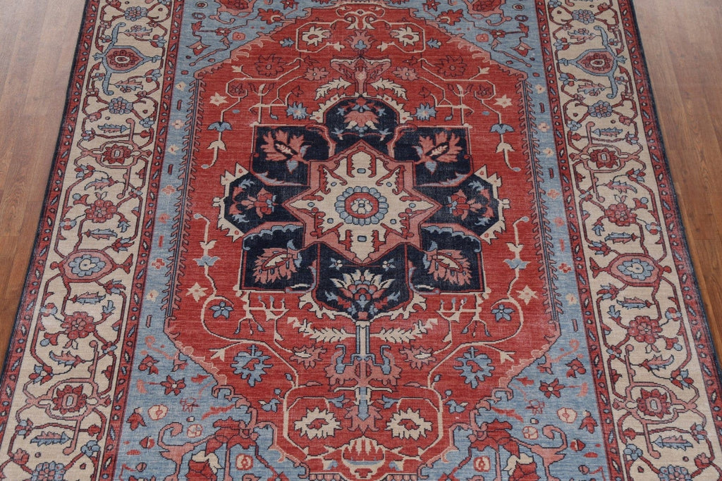 Geometric Heriz Serapi Oriental Area Rug 7x10