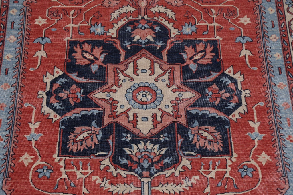 Geometric Heriz Serapi Oriental Area Rug 7x10