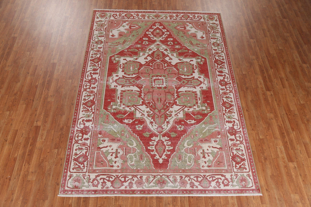 Geometric Heriz Serapi Oriental Area Rug 7x10