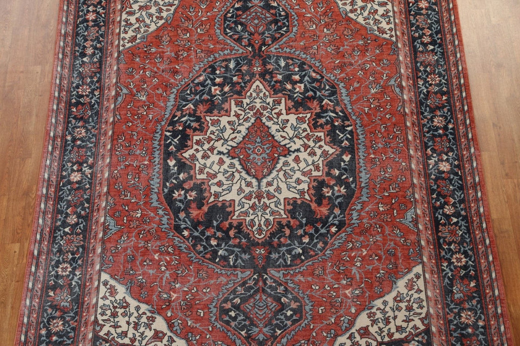 Geometric Sarouk Farahan Turkish Area Rug 7x10