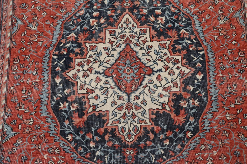 Geometric Sarouk Farahan Turkish Area Rug 7x10