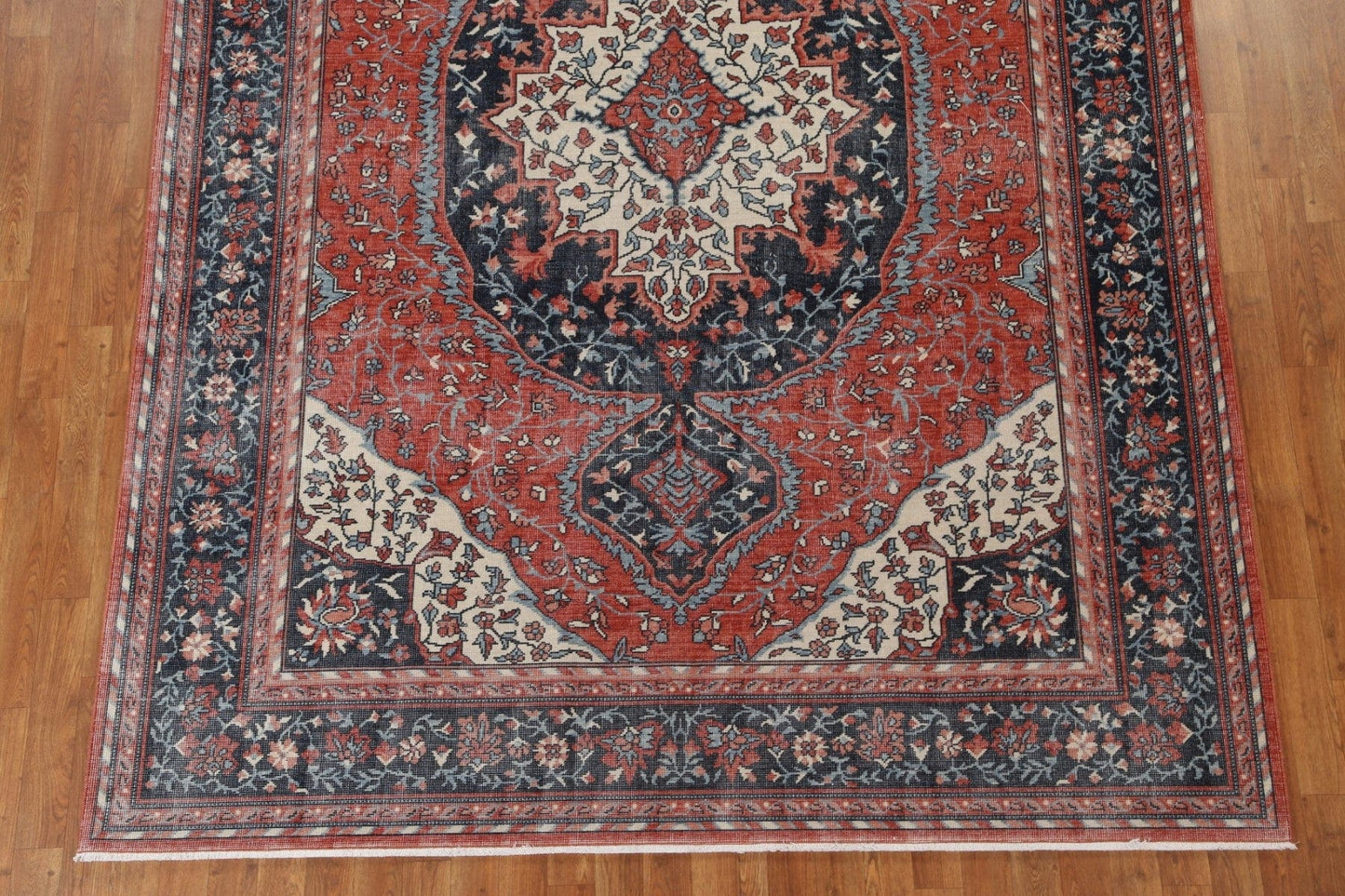 Geometric Sarouk Farahan Turkish Area Rug 7x10