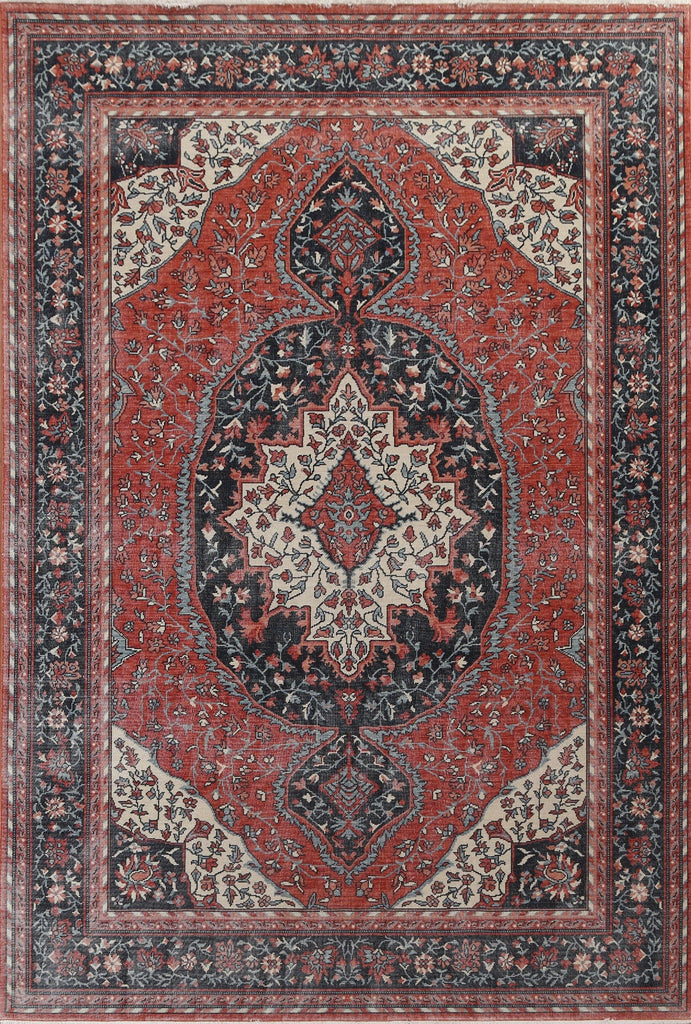 Geometric Sarouk Farahan Turkish Area Rug 7x10