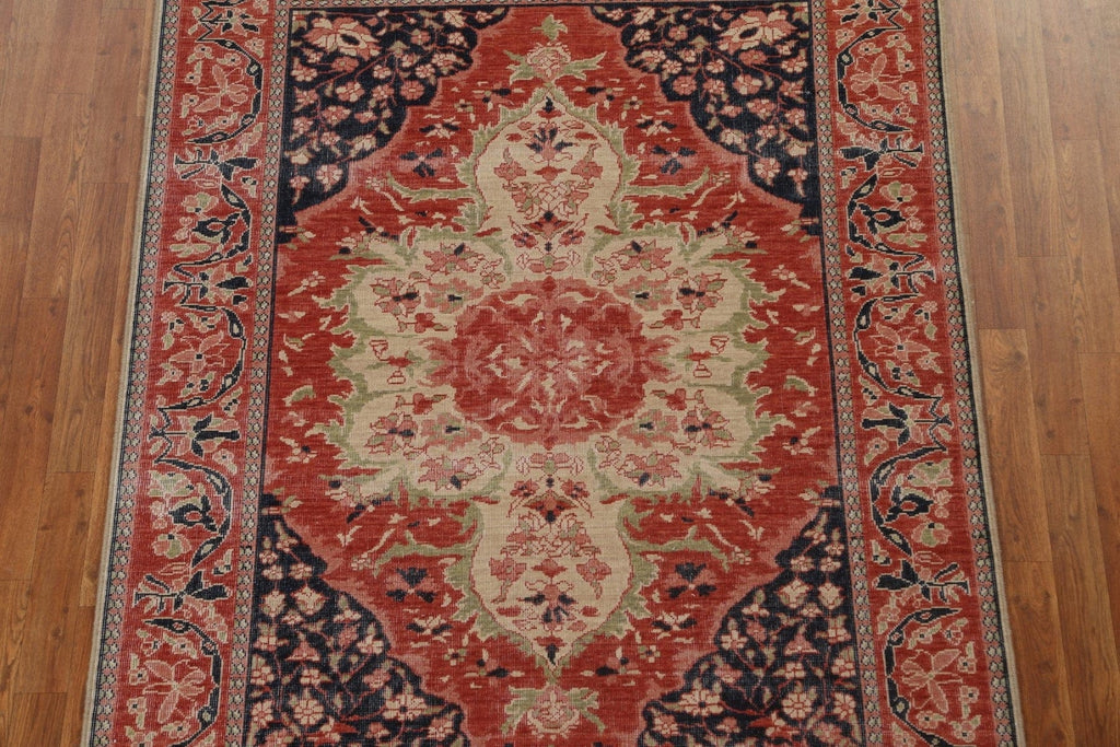 Geometric Sarouk Farahan Turkish Area Rug 5x7