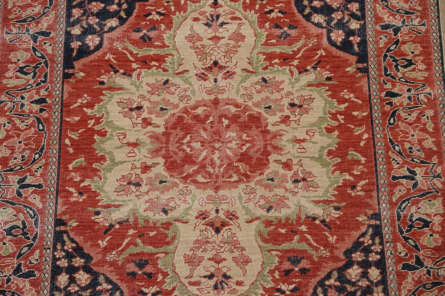 Geometric Sarouk Farahan Turkish Area Rug 5x7