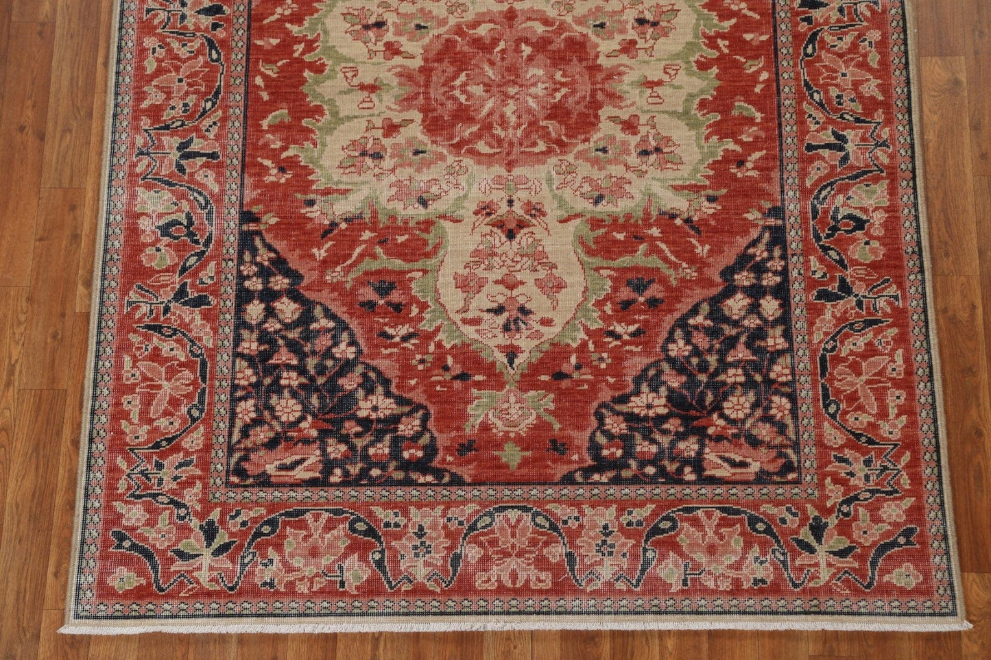 Geometric Sarouk Farahan Turkish Area Rug 5x7