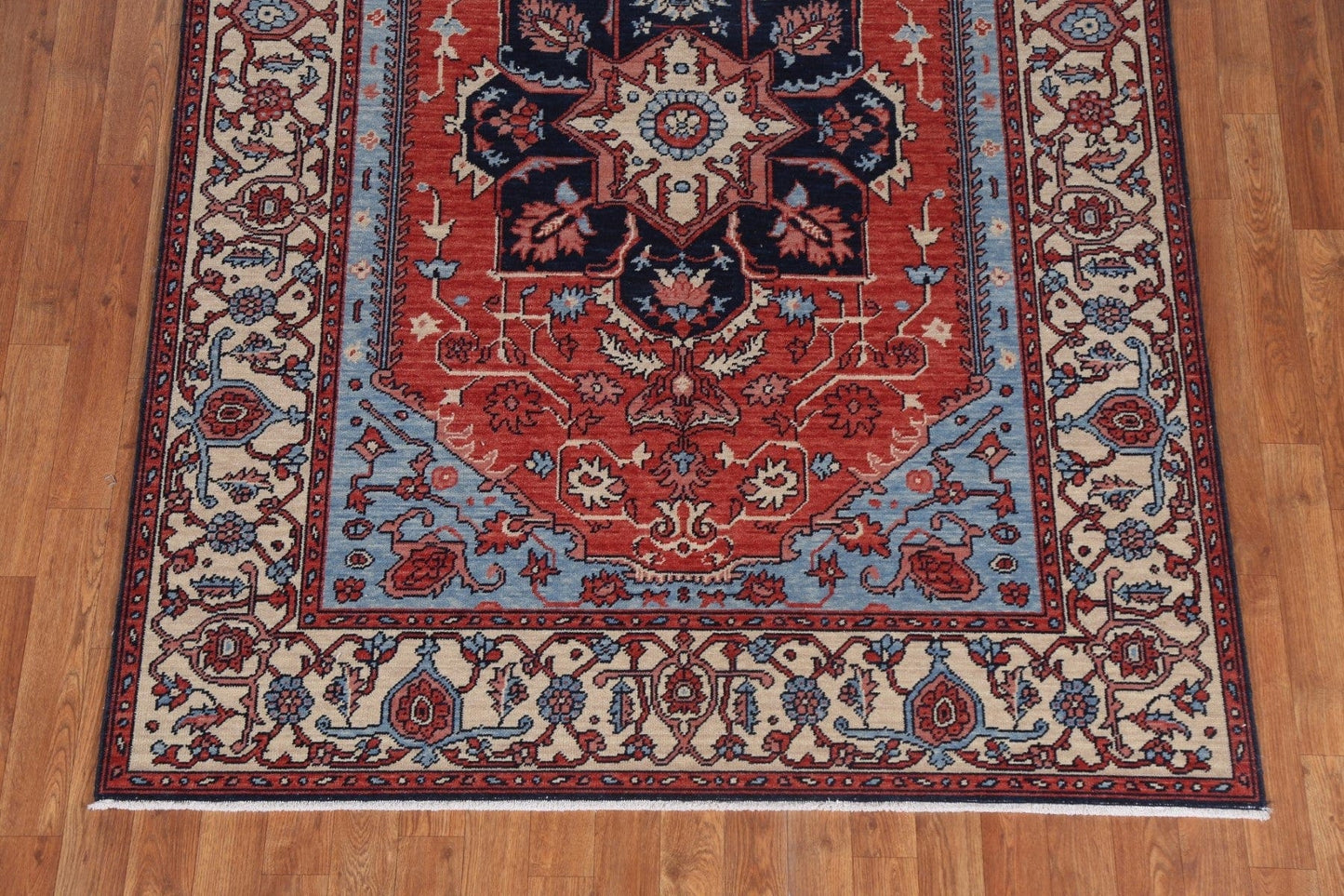 Geometric Heriz Serapi Oriental Area Rug 5x7