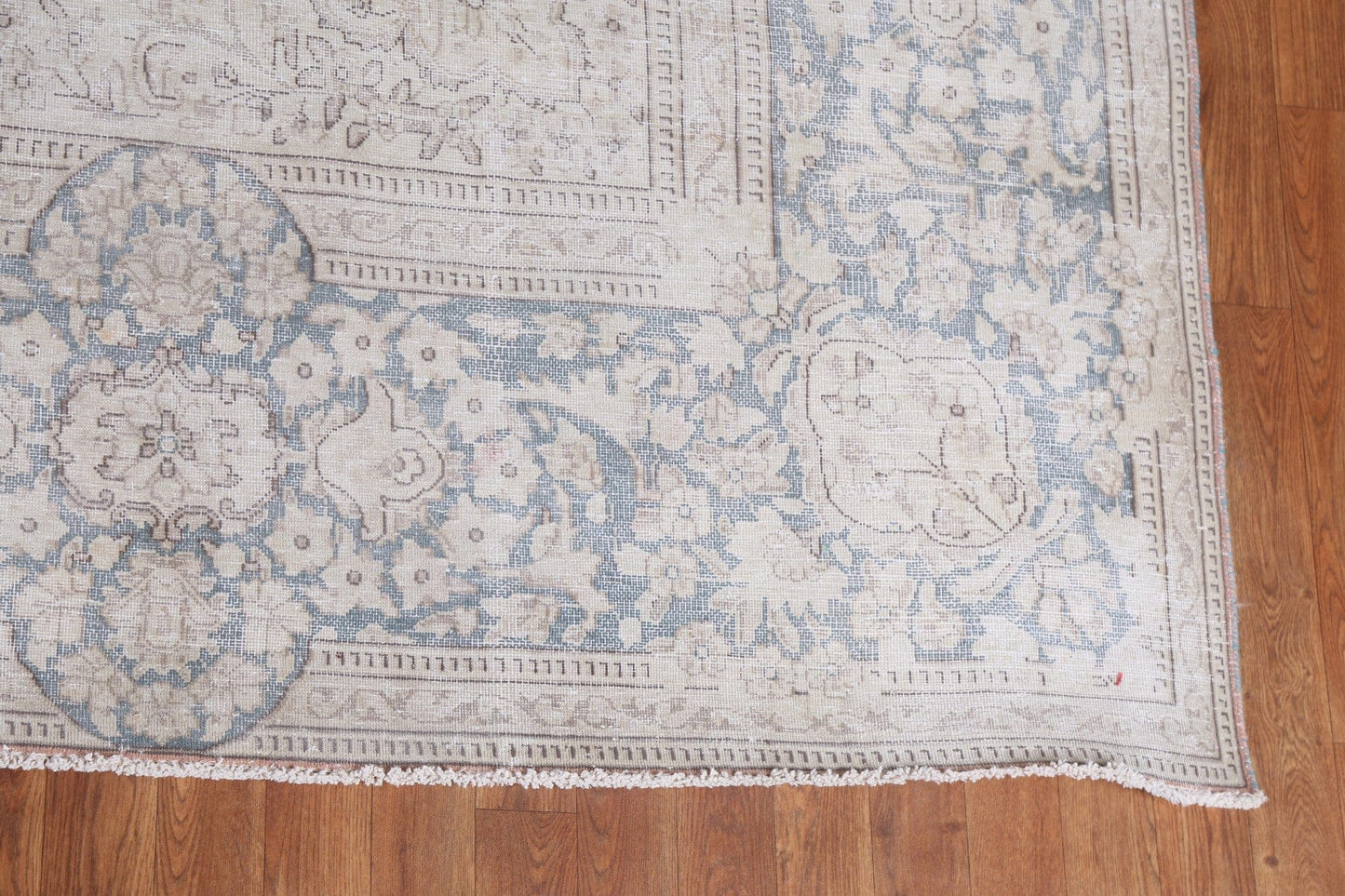 Muted Distressed Kerman Persian Area Rug 10x13