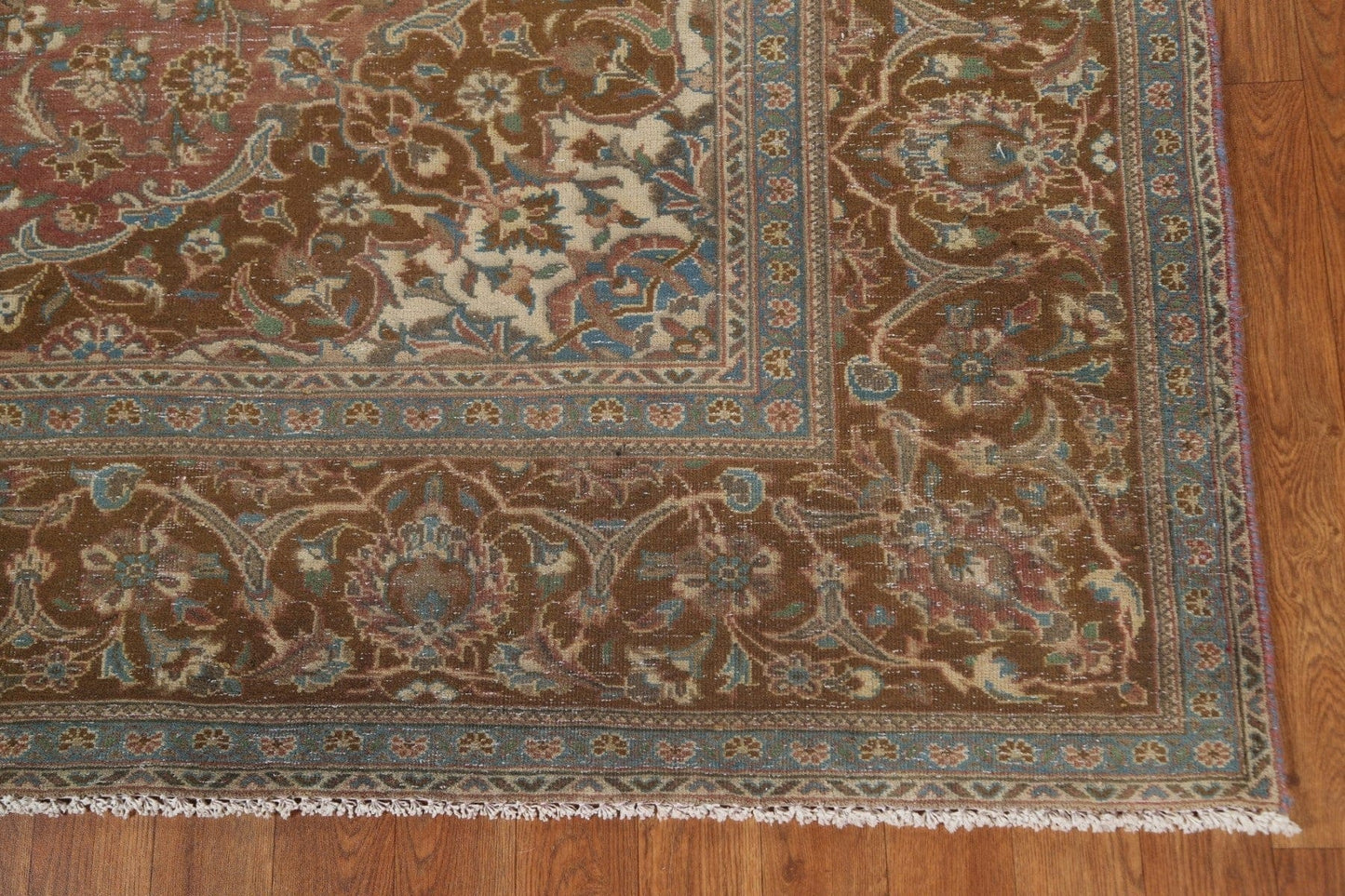 Floral Handmade Kashan Persian Area Rug 7x9