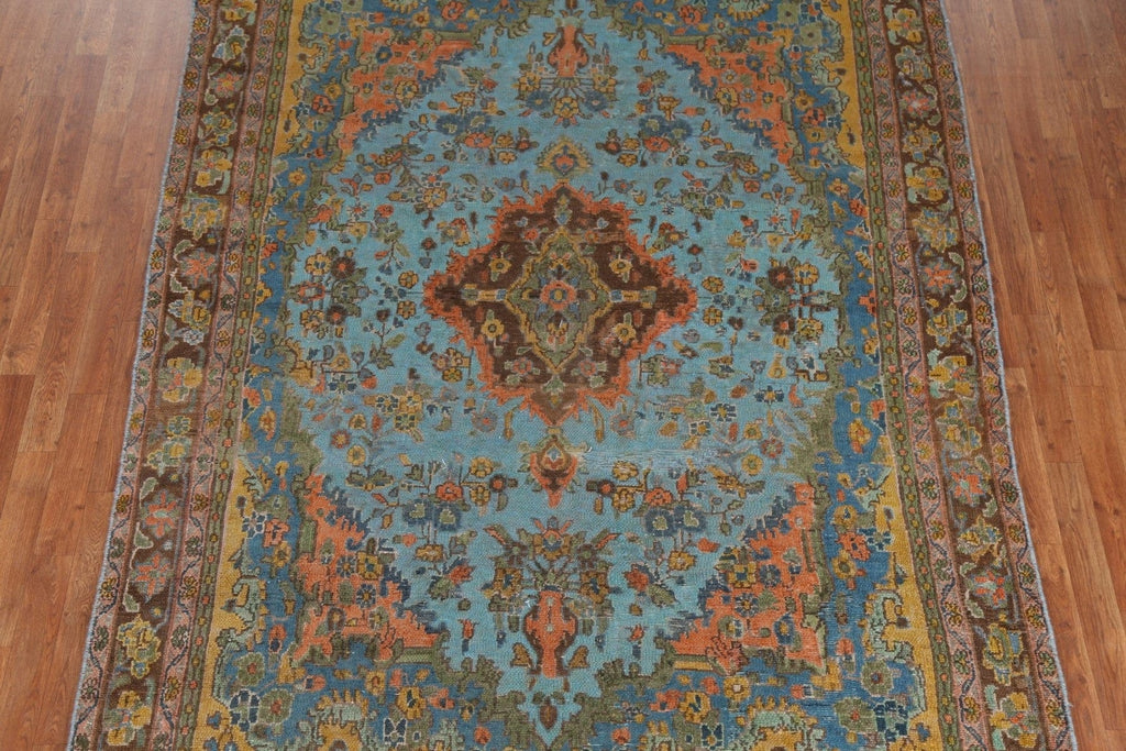 Over-Dyed Wool Tabriz Persian Area Rug 7x10