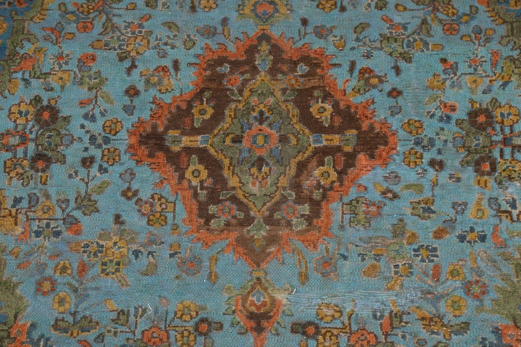 Over-Dyed Wool Tabriz Persian Area Rug 7x10