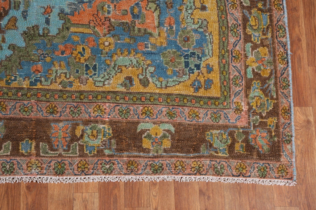 Over-Dyed Wool Tabriz Persian Area Rug 7x10