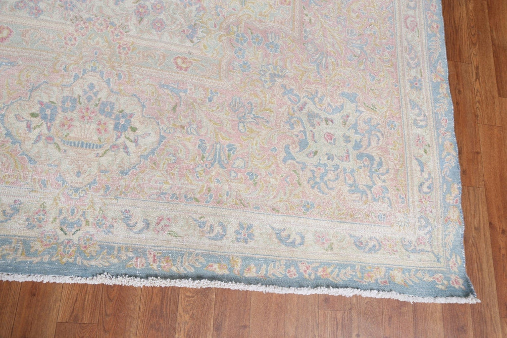 Antique Vegetable Dye Kerman Large Persian Rug 11x15