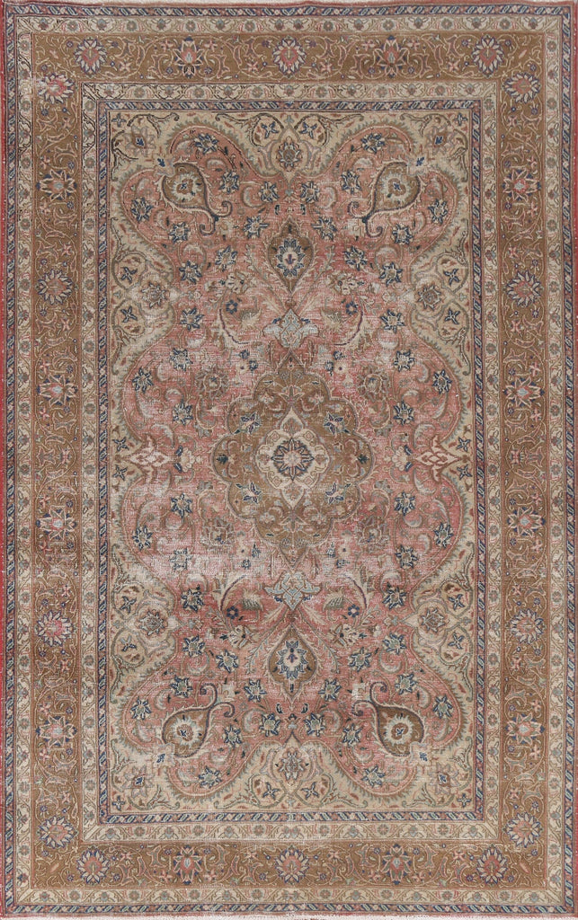 Floral Tabriz Persian Area Rug 6x10