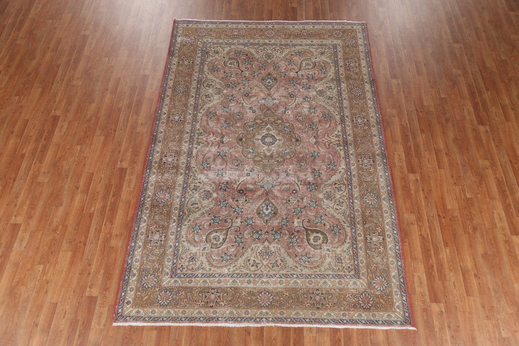 Floral Tabriz Persian Area Rug 6x10