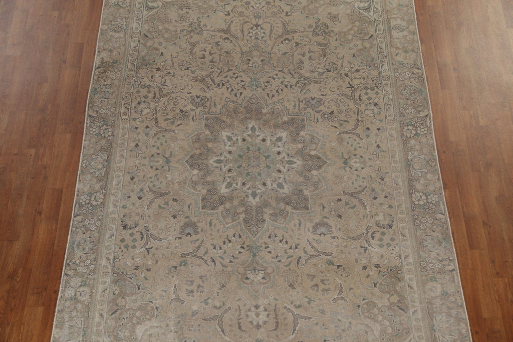 Muted Tabriz Persian Handmade Area Rug 6x10