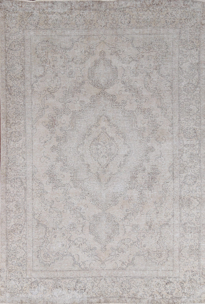 Distressed Tabriz Persian Handmade Area Rug 7x9