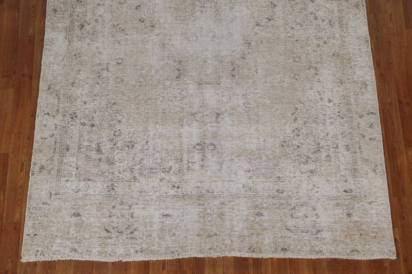 Muted Distressed Tabriz Persian Area Rug 5x9