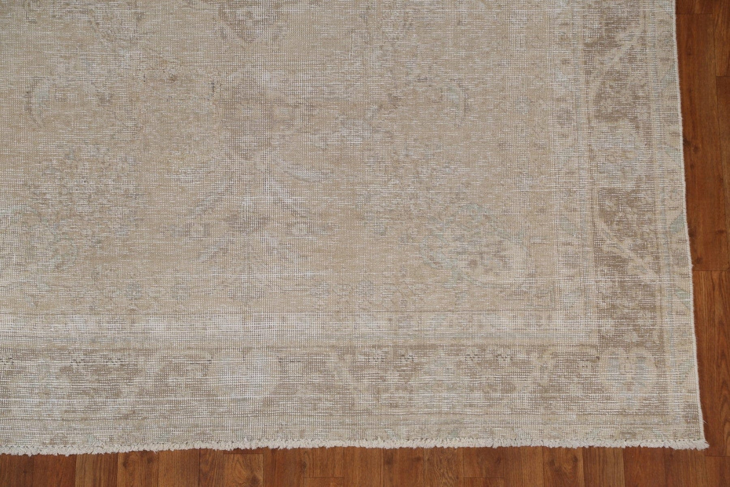 Distressed Geometric Tabriz Persian Area Rug 6x10