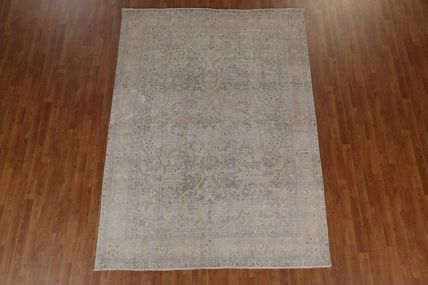 Wool Floral Tabriz Persian Area Rug 7x9