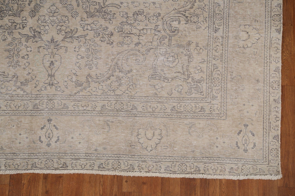 Wool Floral Tabriz Persian Area Rug 7x9