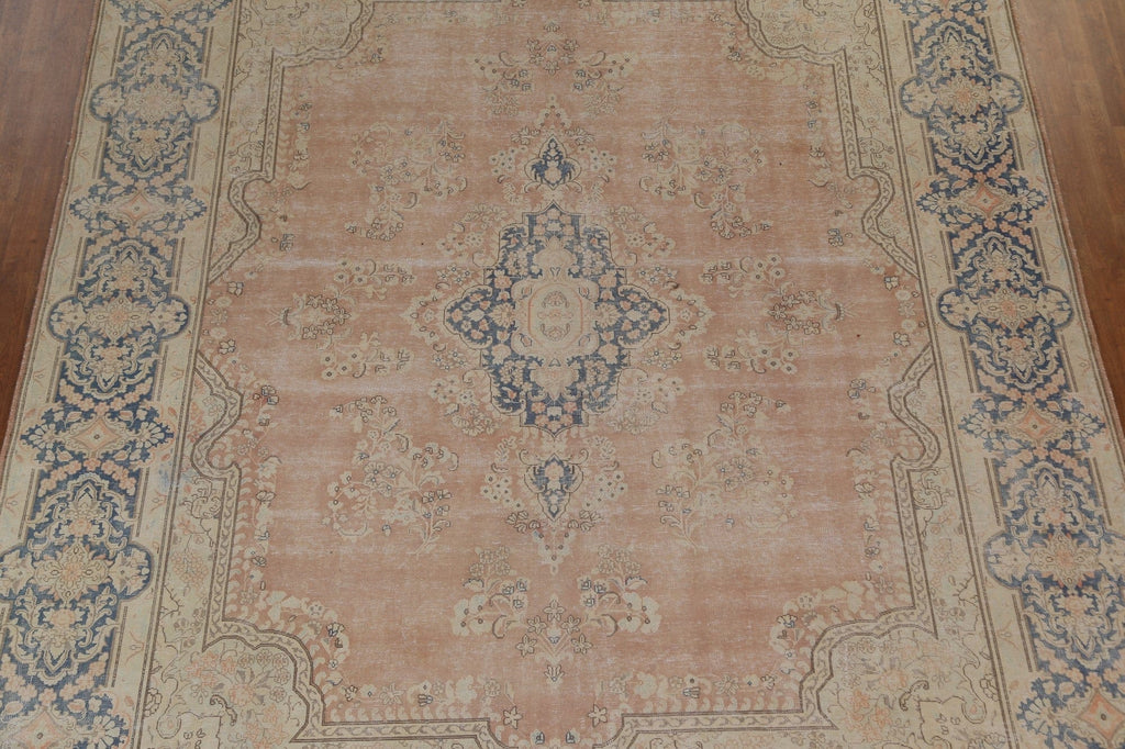 Antique Geometric Kerman Persian Area Rug 10x13