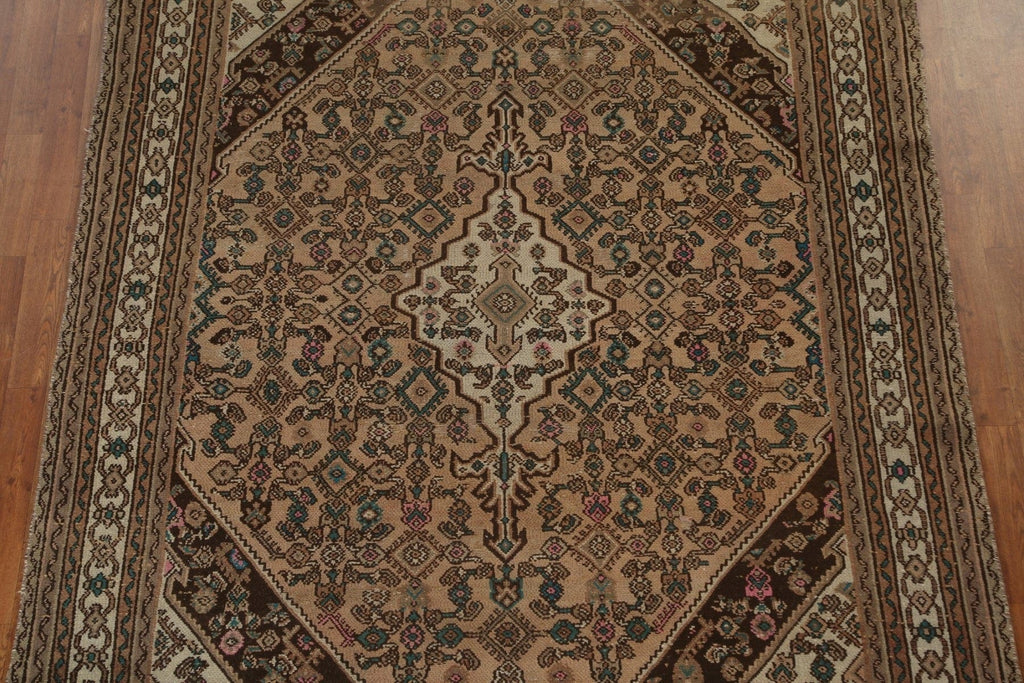 Geometric Hamedan Persian Area Rug 6x9